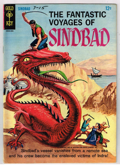 FANTASTIC VOYAGES OF SINDBAD, THE (GOLD KEY) #1  1965-1967  VOLUME 1  Western (Gold Key/Whitman)
