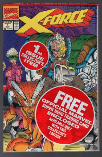 X-Force #1 Variant sealed with deadpool card within