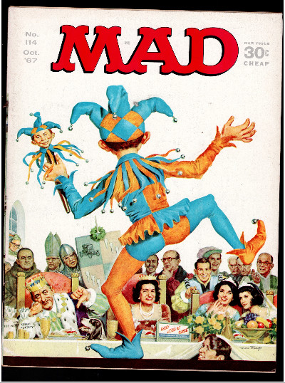 EC MAD MAGAZINE #114 (1967) Norman Mingo Cover, Rat Patrol & Dr. Seuss Spoof