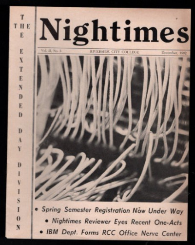 Nightimes: Riverside city College. Dec.,1962