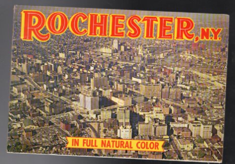 Rochester, NY In Full Natural Color Picture Booklet Circa 1965