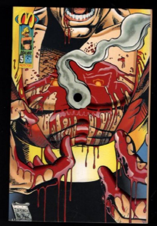 Protectors #5 Death of a Hero Forcebeam Hole Malibu Comics Comic