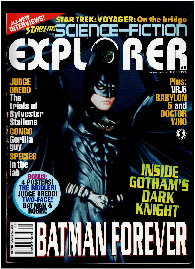 STARLOG SCIENCE FICTION EXPLORER MAGAZINE #8 AUG 1995 BATMAN FOREVER DOCTOR WHO
