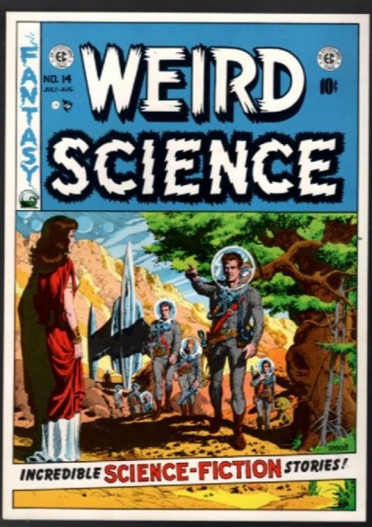 Weird Science No 14C Color Poster Artist Illustrated Science Fiction Art