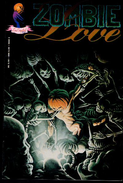 1993 Zombie Love 1 Horror Comic Book Zuzupetal Press Painted Cover 1