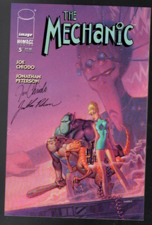 The Mechanic Image Homage Comics Joe Chiodo 1998 Comic Book SIGNED