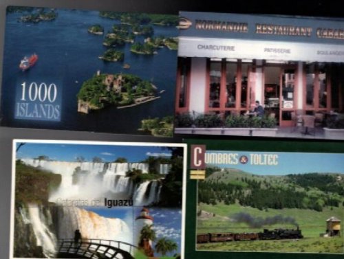 10 postcards of travel. Unwritten