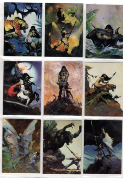 Frank Frazetta:9 trading cards