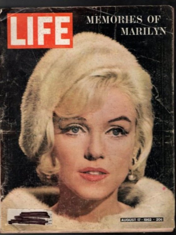 Vintage Marilyn Monroe August 17th 1962 Memories of Marilyn Life Magazine