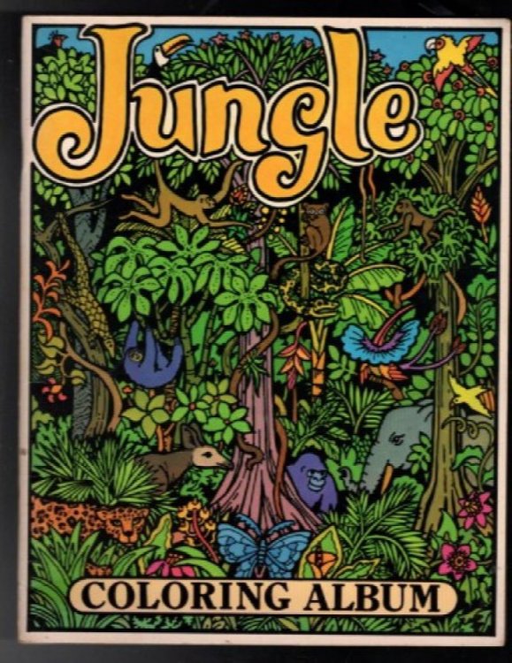 jungle coloring album