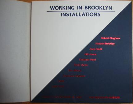 Working in Brooklyn/Installations