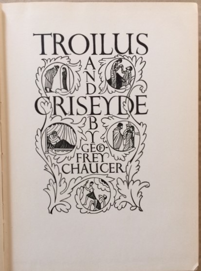 Troilus and Cressida: A Love Poem in Five Books