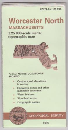 Topographic Map: Worcester North, Massachusetts