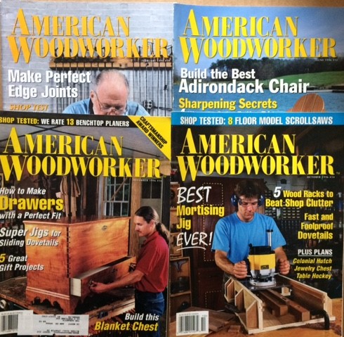 American Woodworker. 4 volumes