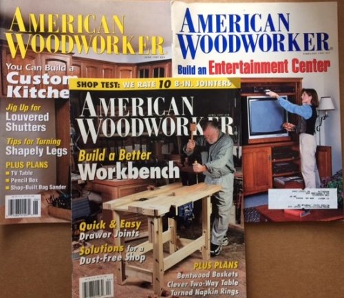 American Woodworker. 3 volumes.