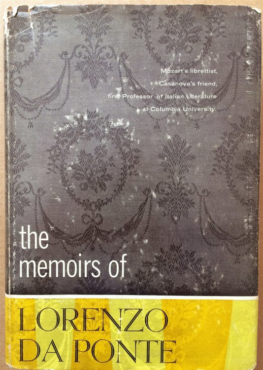 Memoirs of Lorenzo Da Ponte