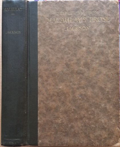 Selections from Macaulay's Prose