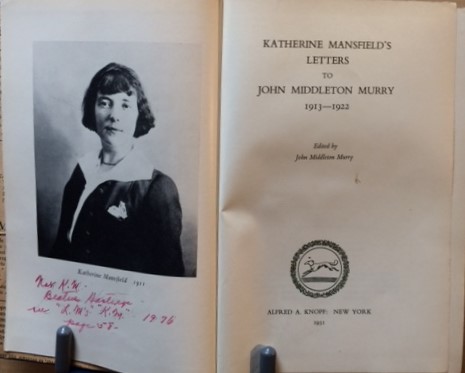 Katherine Mansfield's Letters to John Middleton Murry, 1913-1922