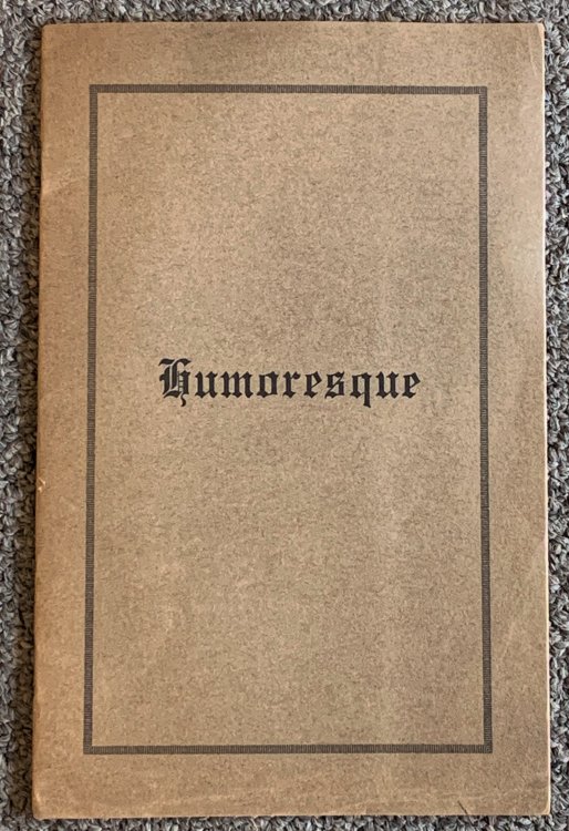 Humoresque [Satirical Roman a Clef of the Theosophical Movement]