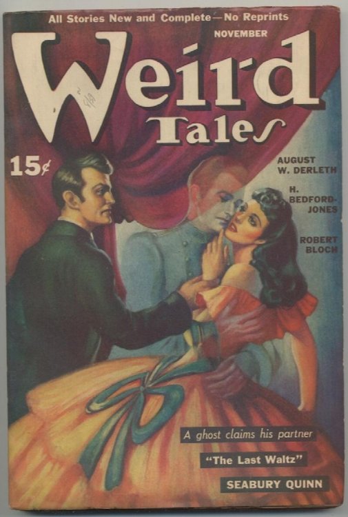 WEIRD TALES. November, 1940. (H.P. Lovecraft). The 1st appearance of THE MOUND, ghost written by H.P. Lovecraft for Zealia Bishop.