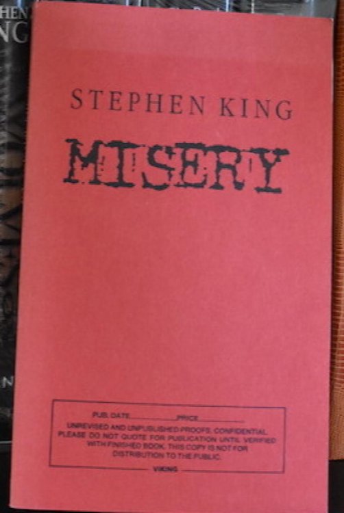 MISERY. Advance Reading Copy. Viking, 1987.