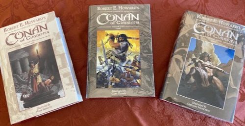 CONAN OF CIMMERIA, COMPLETE: 3-Volumes. Each volume signed by the artist. A matching numbered set.