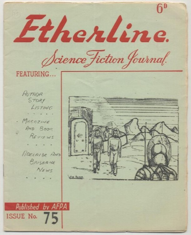 ETHERLINE 75. AFPA, Australia, 1956. Australian fanzine.