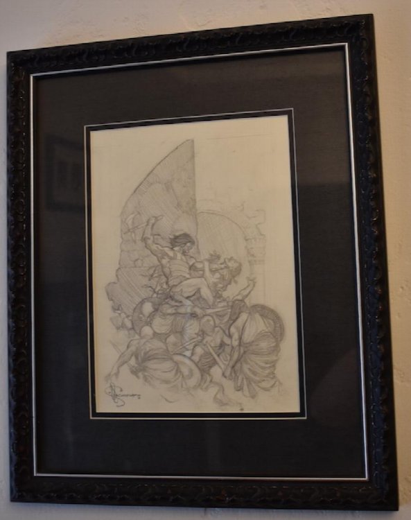 CONAN. Original Preliminary art for THE PHOENIX ON THE SWORD. Complete Conan of Cimmeria, Wandering Star, 2002.