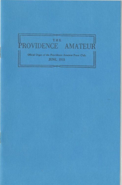 THE PROVIDENCE AMATEUR. June, 1915.*
