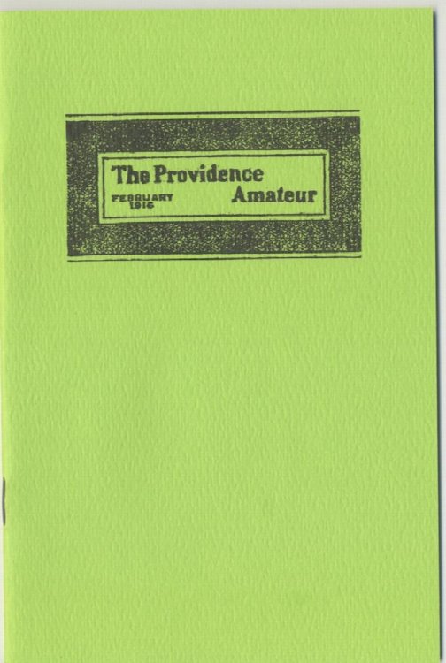 THE PROVIDENCE AMATEUR. February, 1916.*