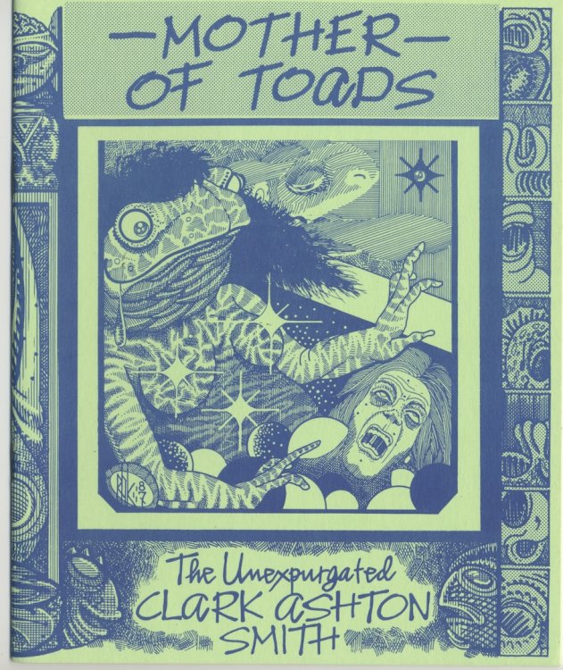 MOTHER OF TOADS. Necronomicon Press, 1988. 2nd Printing. Lighter green covers.