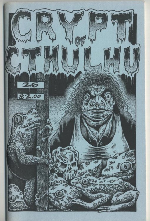 CRYPT OF CTHULHU 26. Vol. 4, No. 1. Hallowmass, 1984. Articles on CAS.