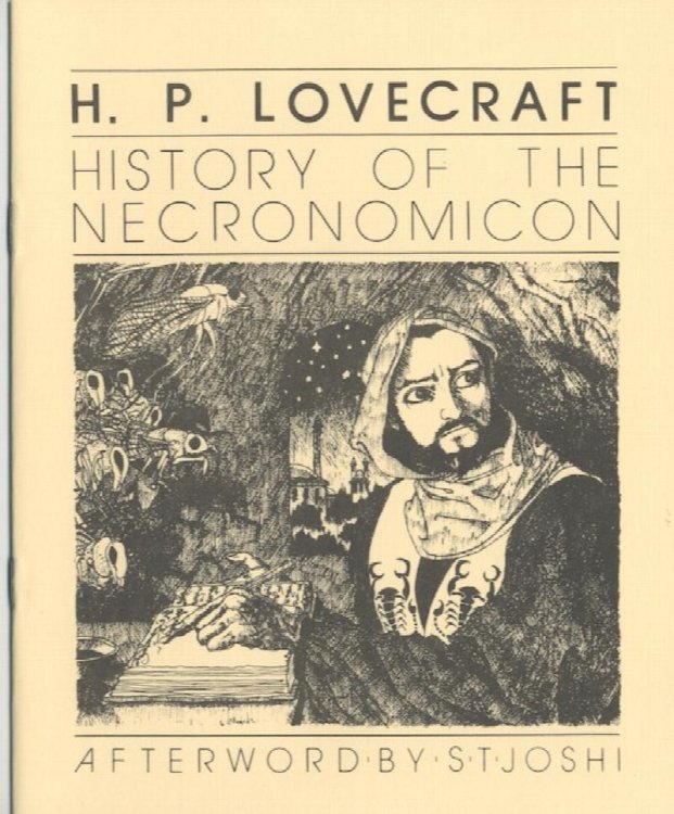 HISTORY OF THE NECRONOMICON. 1984. 3rd printing. Tan covers*