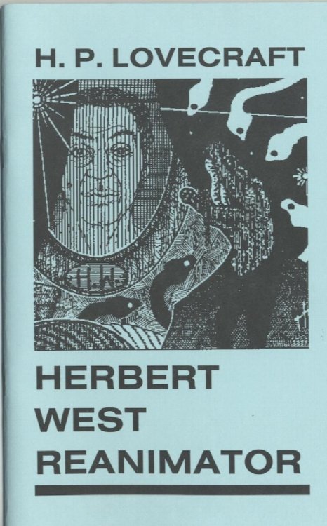 HERBERT WEST REANIMATOR. 1st printing new format. Light blue covers. Illo by Robert Knox.