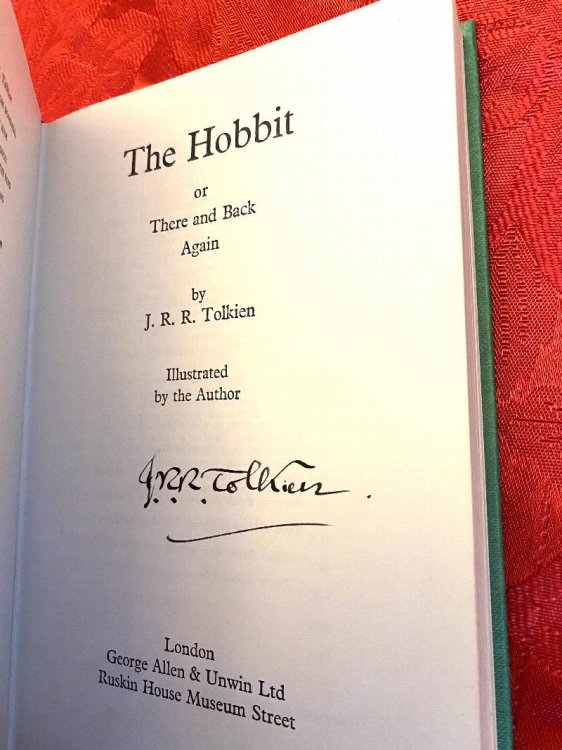 Image for THE HOBBIT & LORD OF THE RINGS. Each volume signed by the author. THE HOBBIT & LORD OF THE RINGS. Each volume signed by the author.