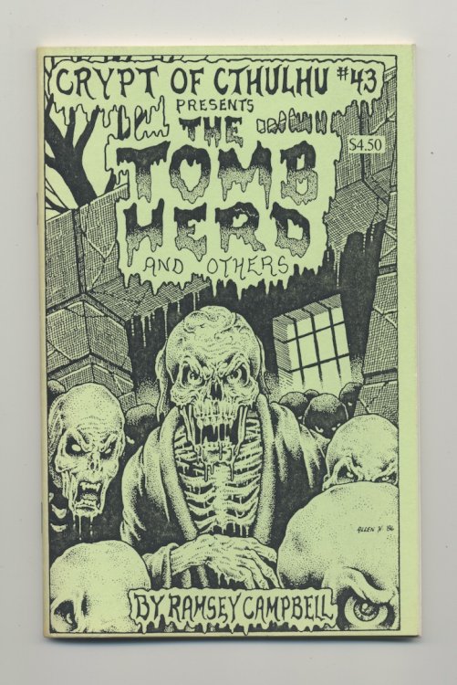 CRYPT OF CTHULHU 43. Vol. 6, No. 1. Hallowmass 1986. GHOSTLY TALES by ramsey Campbell