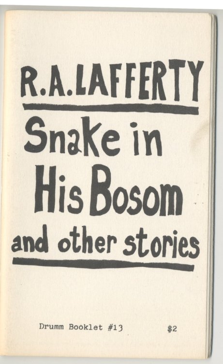 A SNAKE IN HIS BOSOM.