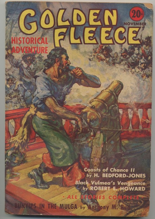 GOLDEN FLEECE MAGAZINE. November, 1938. BLACK VULMEA'S VENGEANCE by Robert E. Howard
