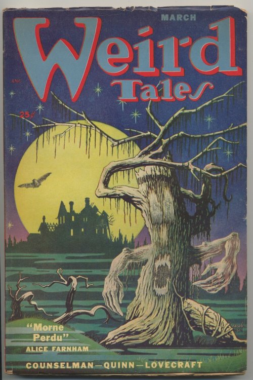 WEIRD TALES. March, 1952. THE HORROR AT RED HOOK by H.P. Lovecraft.