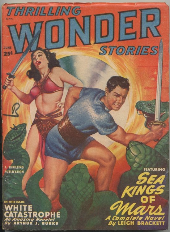 THRILLING WONDER STORIES, June, 1949. Features John D. MacDonald before he met Travis McGee.