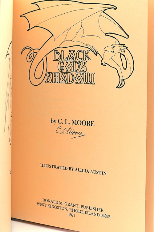 BLACK GOD'S SHADOW. Signed by the author.
