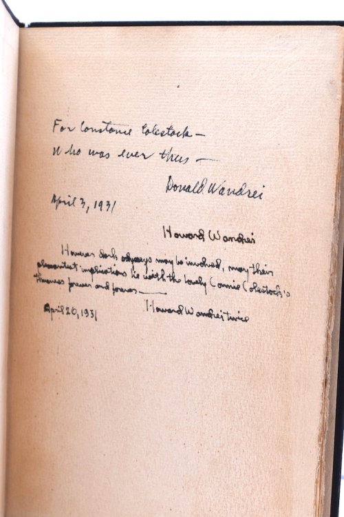 DARK ODYSSEY. Inscribed to Constance Colestock by Donald Wandrei and Howard Wandrei, 