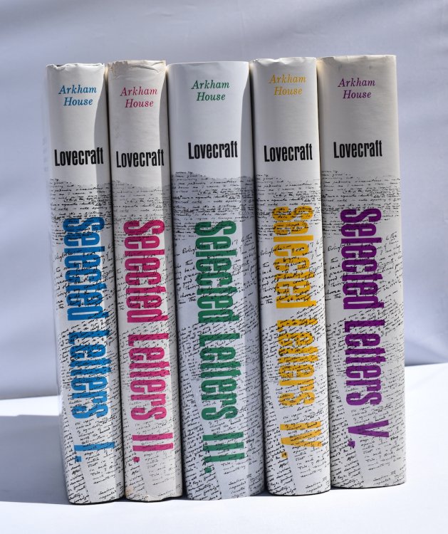SELECTED LETTERS H.P. LOVECRAFT. Volumes 1 thru 5. Arkham House, 1965-1976. 1st & 2nd printings.