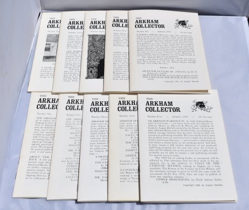 THE ARKHAM COLLECTOR. 1-10, COMPLETE. Arkham House, 1967-1971.