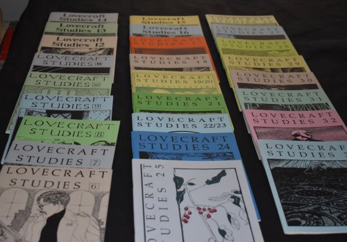 STUDIES IN WEIRD FICTION. Vol. 1, No. 1. Summer, 1986. thru No.16. Winter 1995. 9 complete years, the first 16 issues.