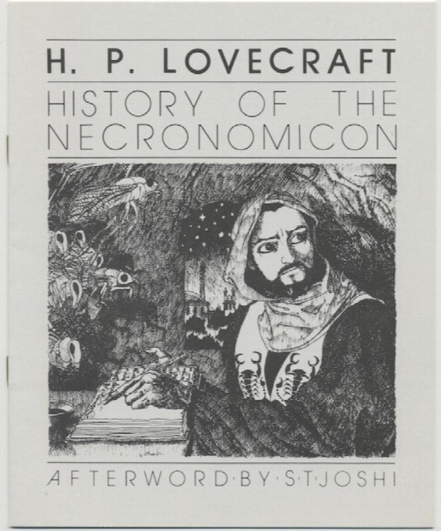 HISTORY OF THE NECRONOMICON. 1986. 4th printing. Light gray covers.