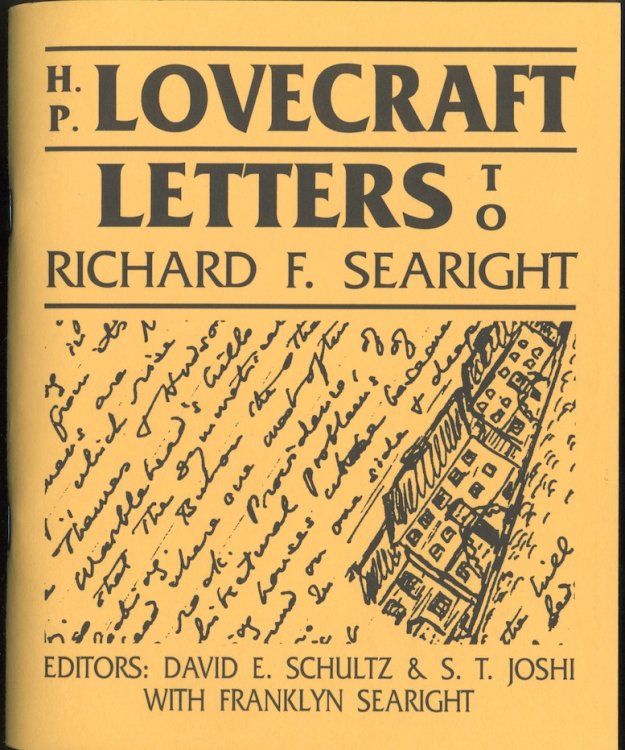 LETTERS TO RICHARD F. SEARIGHT. Necronomicon Press, 1992. 1st printing.