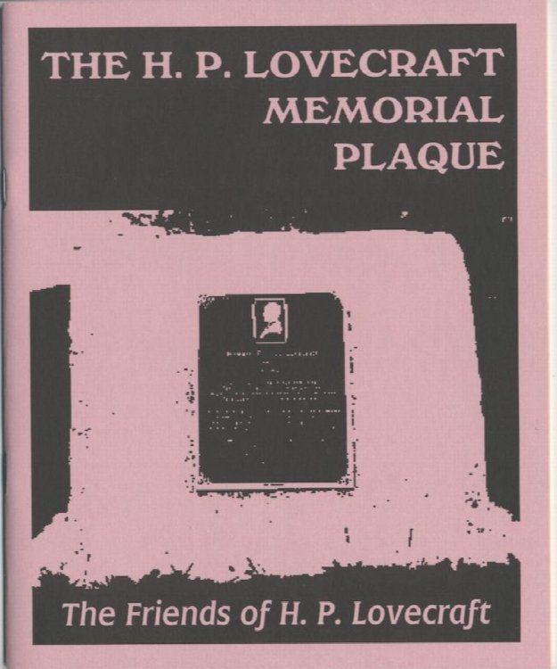 THE H.P. LOVECRAFT MEMORIAL PLAQUE