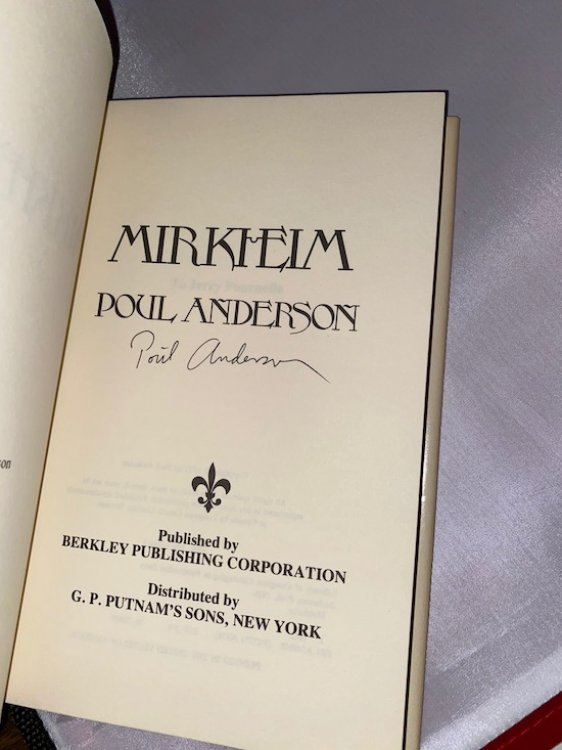 MIRKHEIM. Berkeley/Putnam, Signed by author.