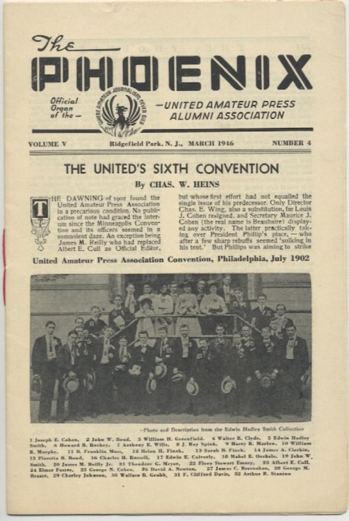 THE PHOENIX. Vol. V, No. 4 March, 1946. Contains, 